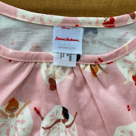 Hanna Andersson Girl’s Holiday Snowflakes on Pointe Nightgown  130 CM 8- NEW - Picture 3 of 4